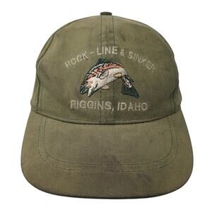 Hook-Line Sinker Riggins Idaho Slideback Baseball Cap Green One Size Impressions